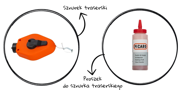 Sznurek traserski i proszek do sznurka traserskiego PICARD